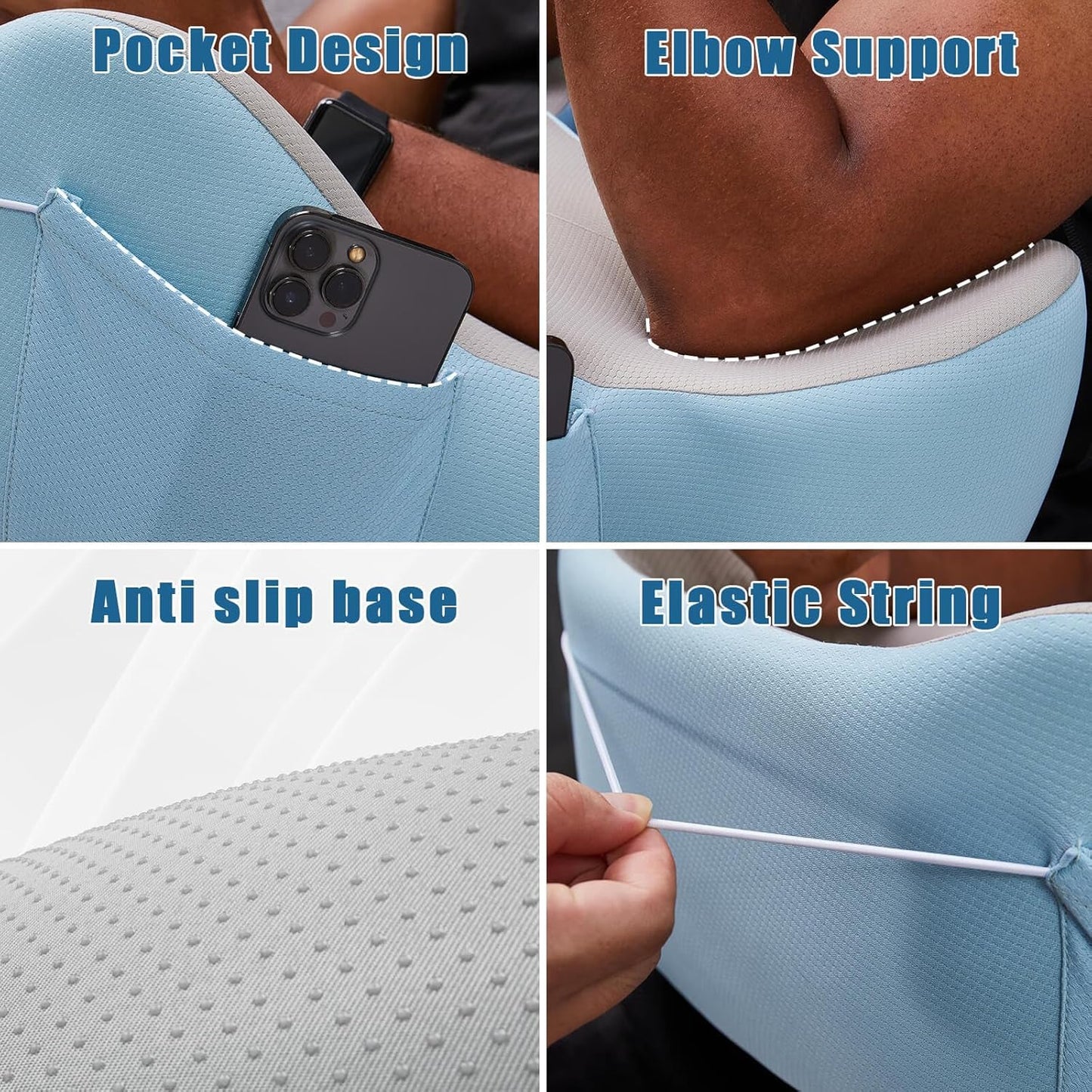 Reading Pillow, Lap Desk, Soft Laptop Pillow for Lap, Portable Desk, Gaming Pillow for Bed, Couch, Car