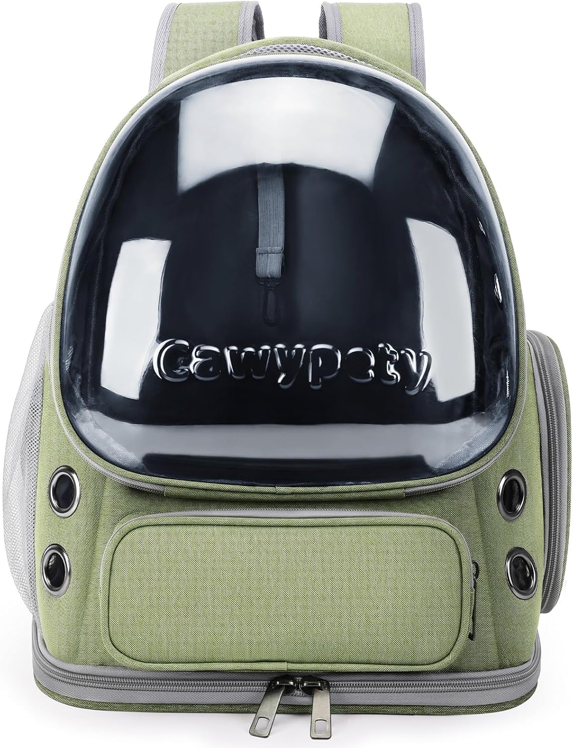 Cat Backpack Carrier, Breathable Cat Carrier Large Space Bubble Pet Backpack for Kitty Small Dog up to 15lbs, Transparent & Foldable Pet Carrier for Travel Hiking
