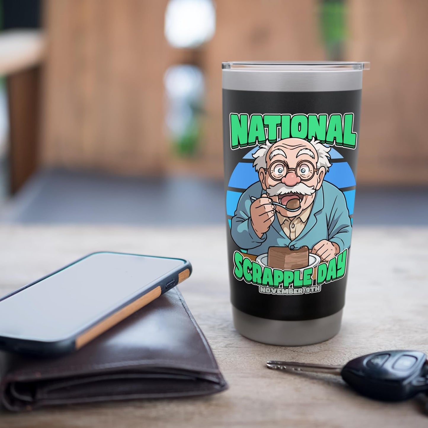 National Scrapple Day November 9th Stainless Steel Insulated Tumbler