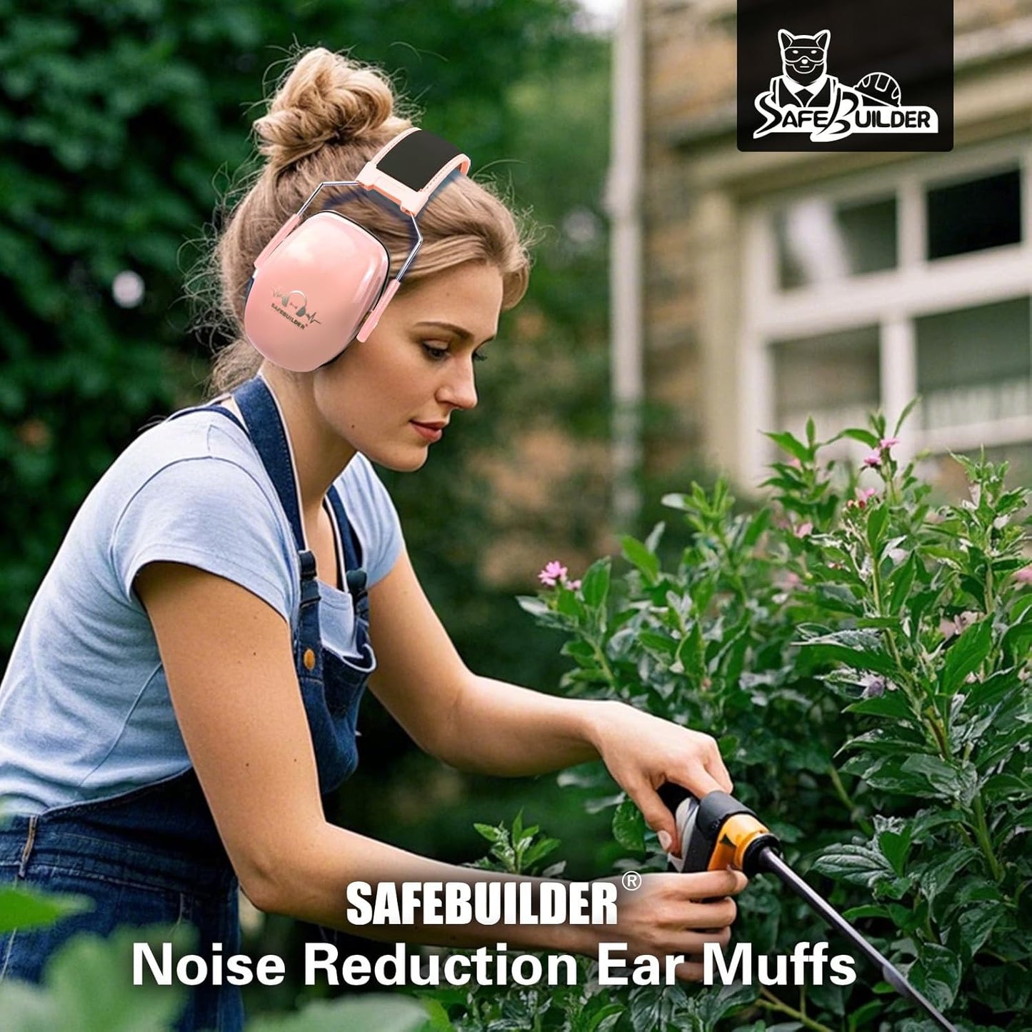 Ear Protection Ear muffs Noise Reduction NRR 28dB Adjustable Hearing Protection for Working Mowing SK-06P