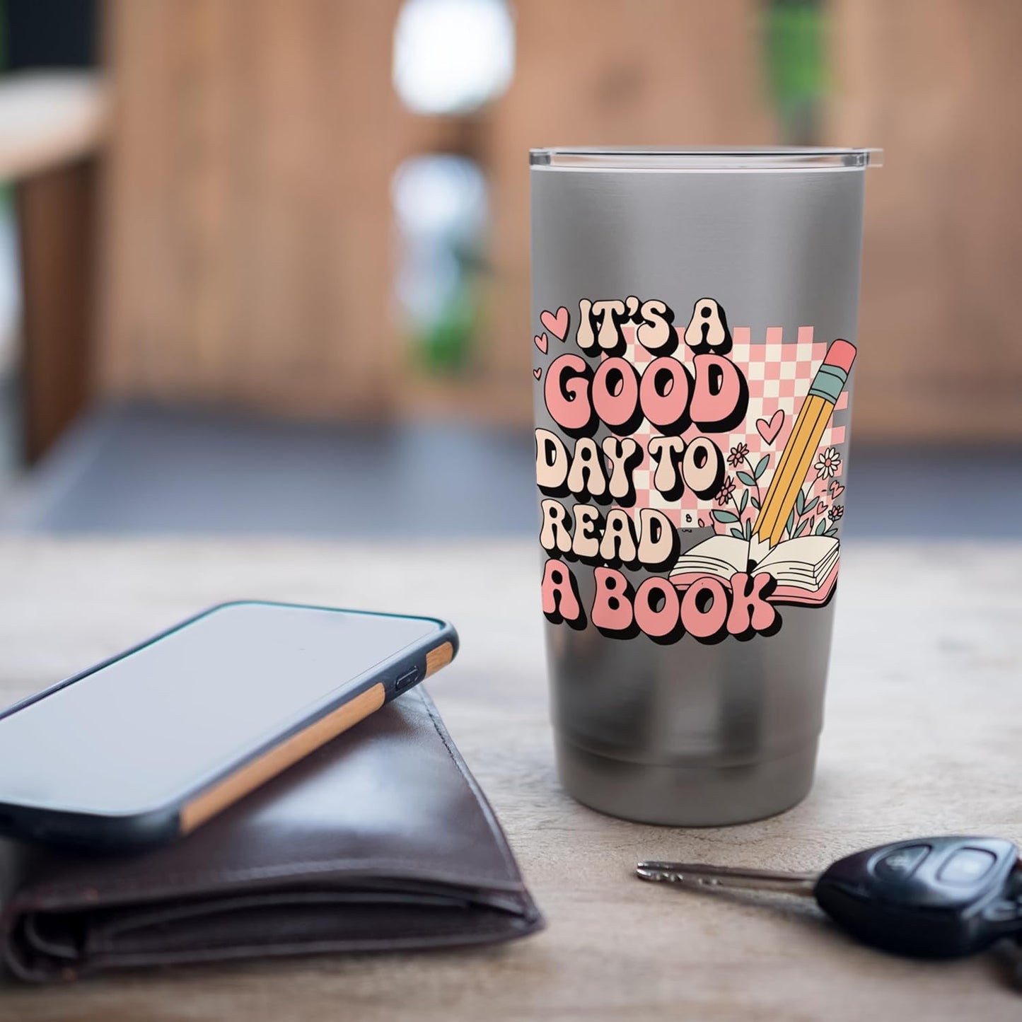 It's A Good Day To Read A Book Librarian Reading Book Lovers Stainless Steel Insulated Tumbler