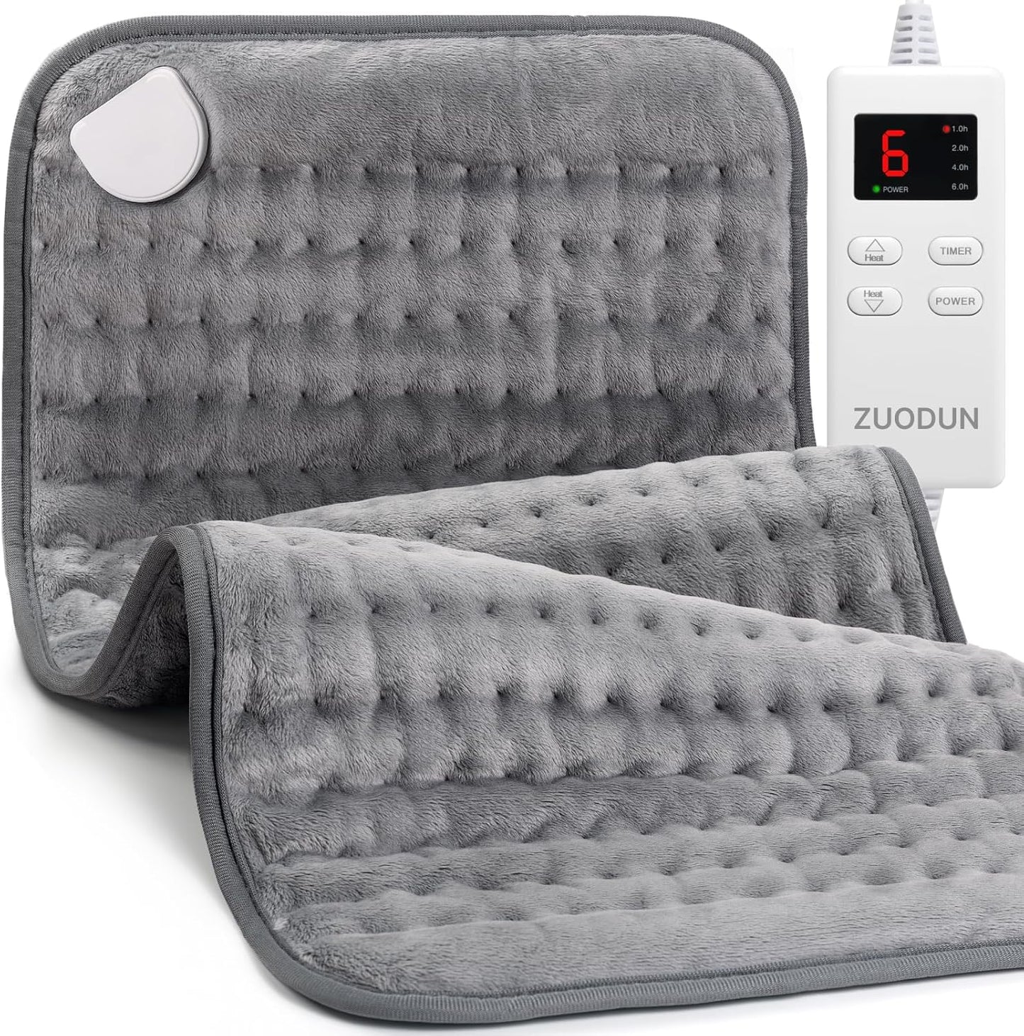 Heating Pad for Back, Neck, and Shoulder Pain Relief, Electric Heat Pad with 6 Heat Levels, Moist Heat Option, Auto Shut-Off, Birthday Christmas Gifts for Women Men Mom Dad Grandma, Gifts for her
