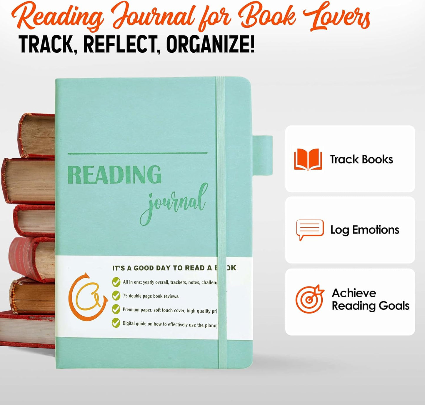 Reading Journals for Book Lovers, Book Tracker Journal, Book Review Journal, Reading Journal for Book Tracking, Book Journal for Book Lovers