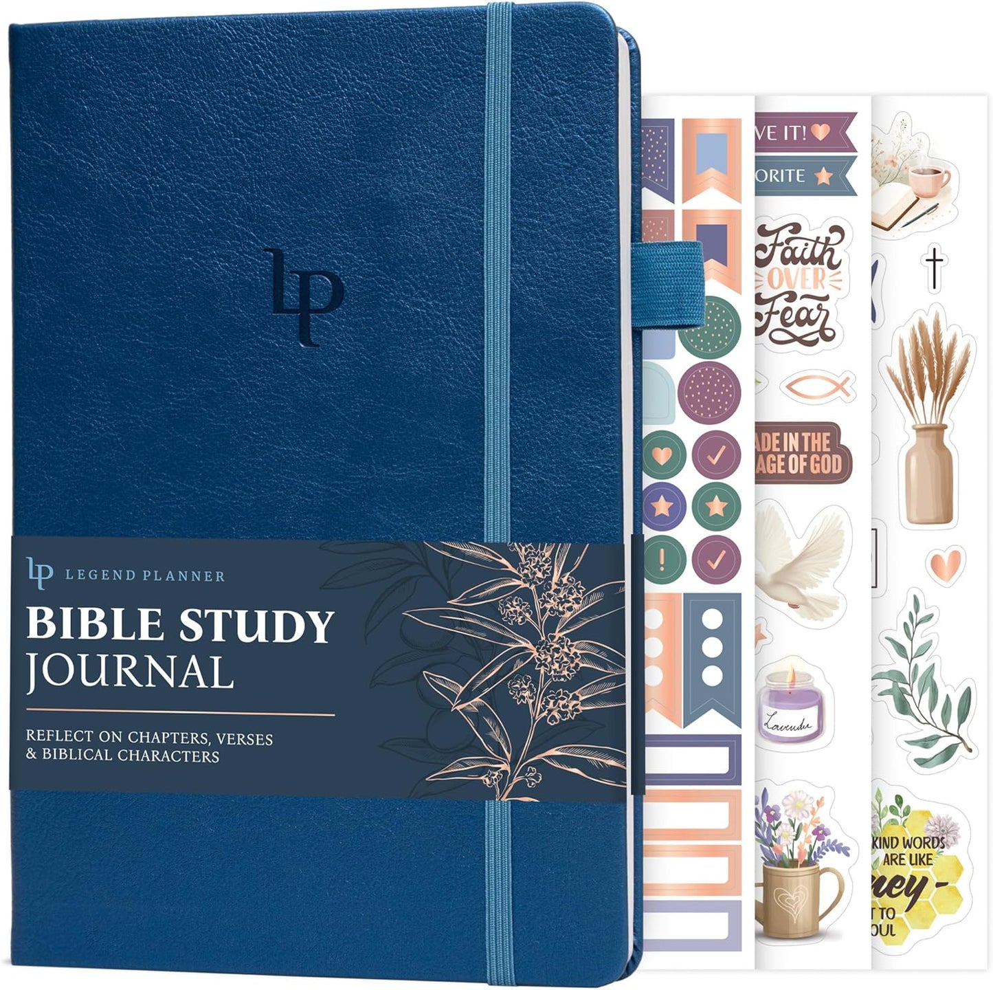 Legend Bible Study Journal – Bible & Church Note Taking & Journaling Notebook – Faith Based Gifts & Religious Accessories (Mystic Blue)