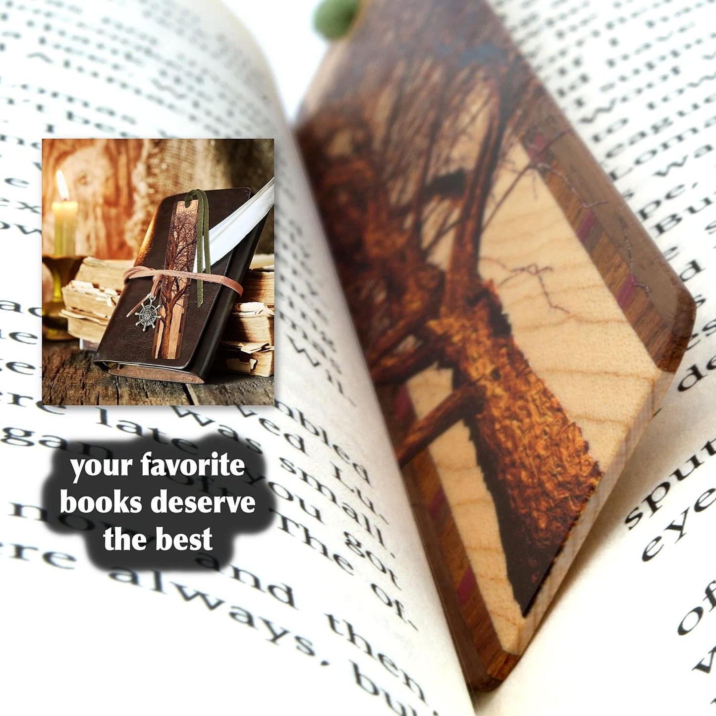 Winter Willow Tree Wooden Bookmark - Also Available with Personalization - Made in USA