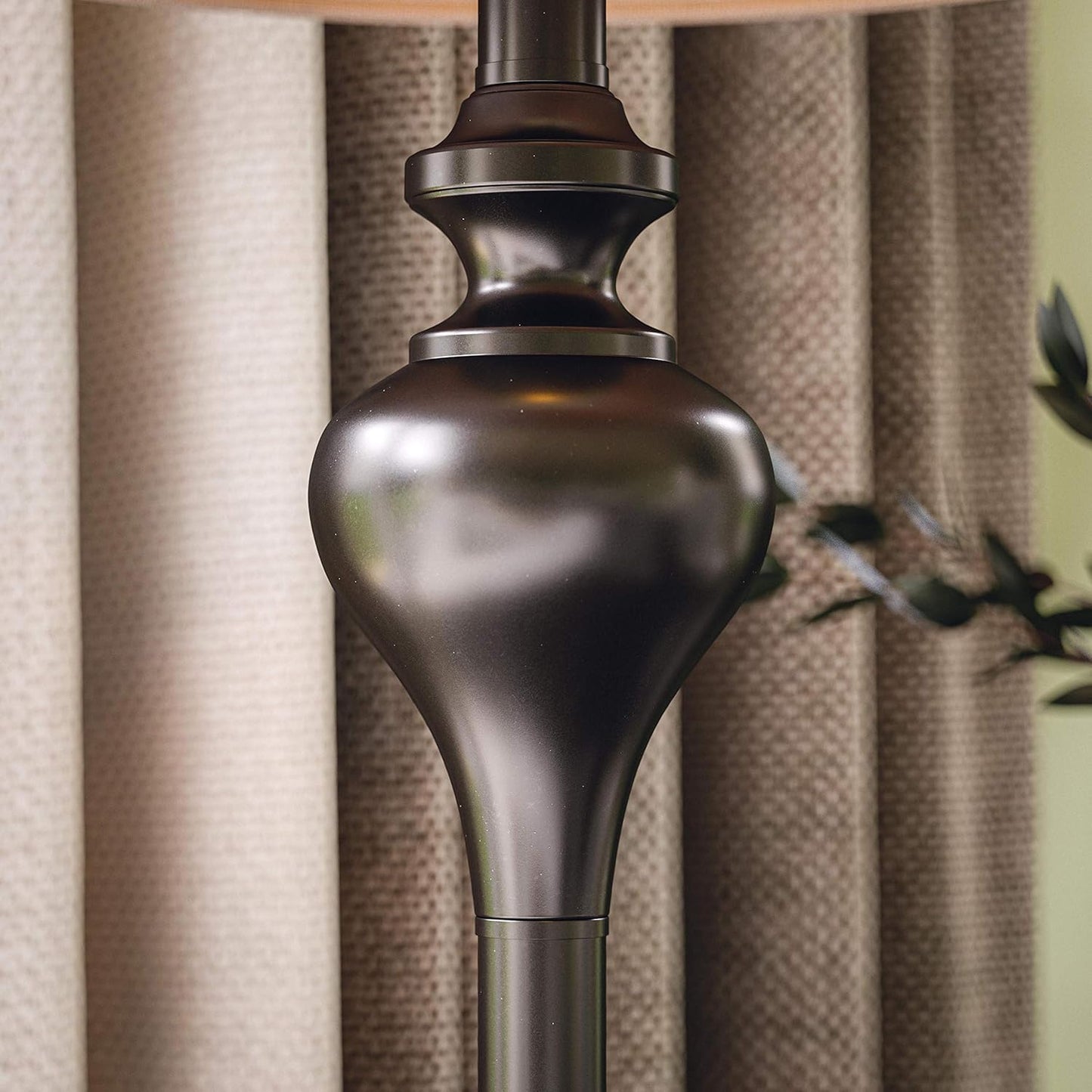 Kenroy Home KH87050 Charlotte 3-Pack - 2 Table Lamps, 1 Floor Lamp with Oil Rubbed Bronze Finish, Classic Style, 30.5" Height, 13" Width, 13" Depth