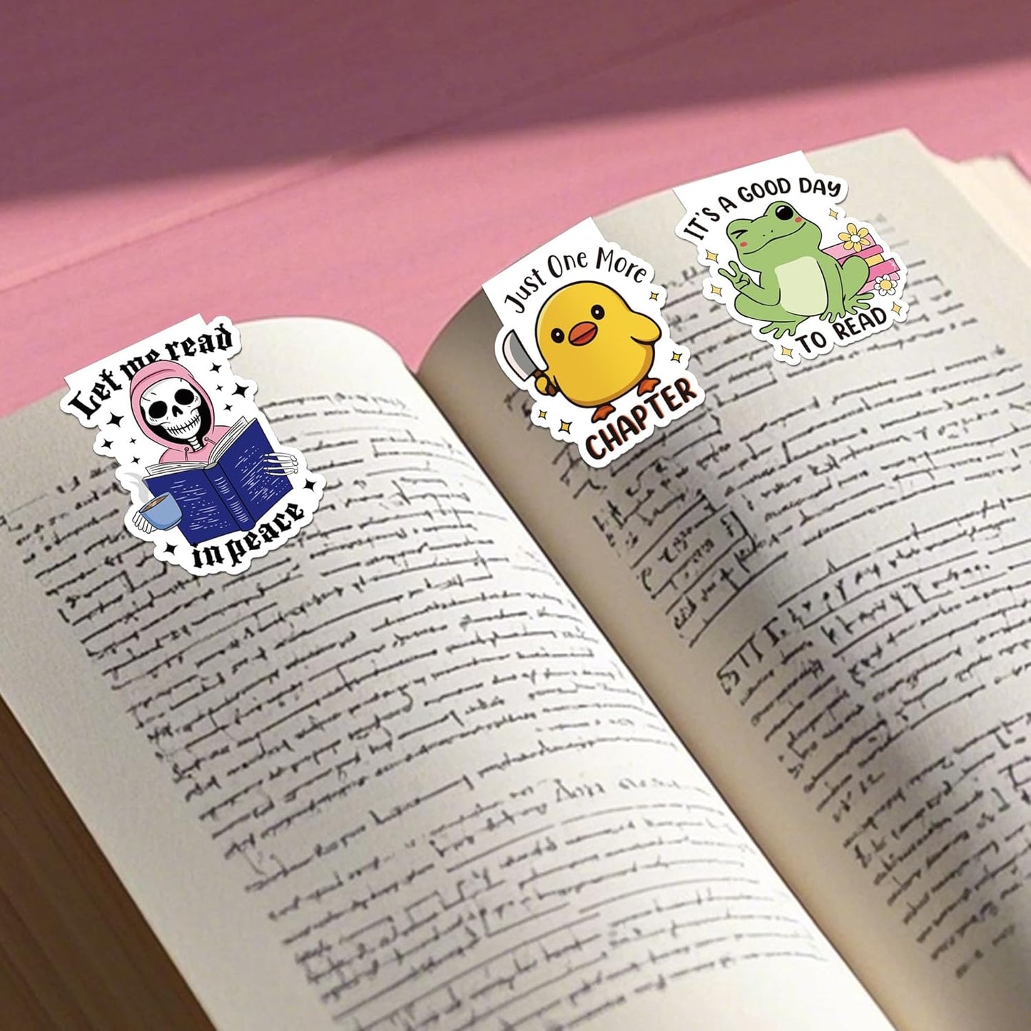 Funny Magnetic Bookmarks: 9 Pcs Booklovers Bookmark Clips, Fun Reading Book Mark for Reading Men Women, Halloween Birthday Gifts, Back to School Office Supplies