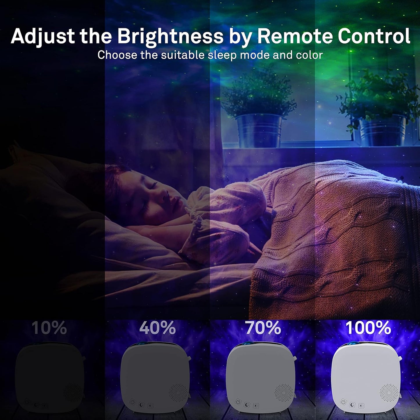 Galaxy Projector,Night Light Star Projector with Bluetooth Speaker, Remot Control LED Nebula Cloud Gift for Kids Room Bedroom Decor, Accompany,Night Light Ambiance