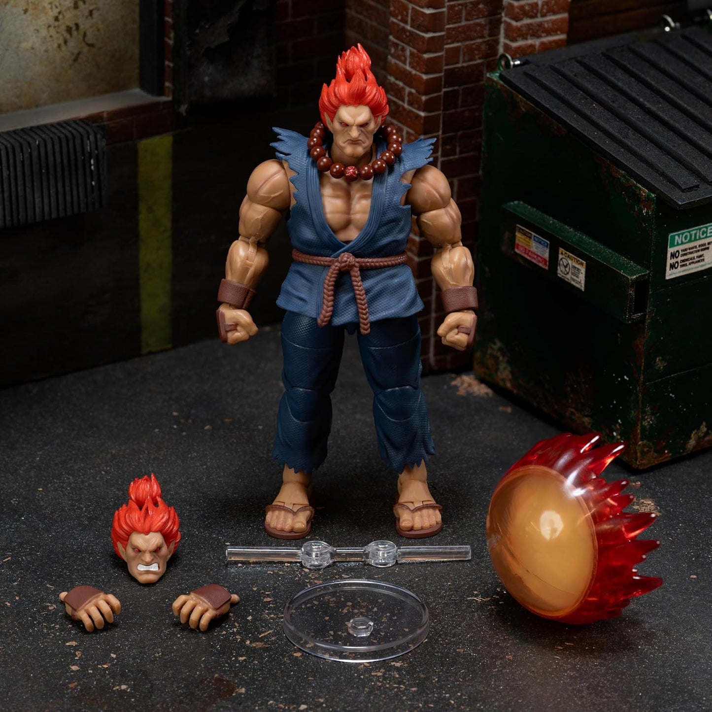 Jada Street Fighter II Akuma – 1:12 Scale Action Figure Toys – Premium Articulation & Accessories – Collector’s Display or Kids Play – Ages 13+