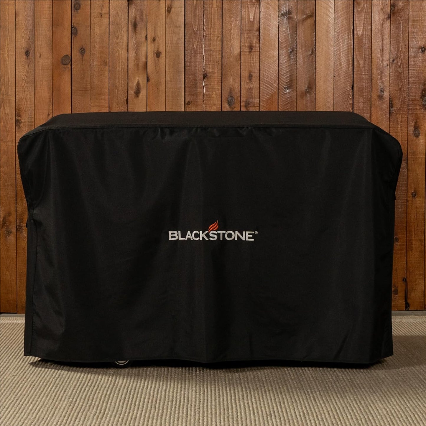 Blackstone 5483 Griddle Cover Fits 28 inches Griddle Cooking Station with Hood Water Resistant, Weather Resistant, Heavy Duty 600D Polyester Flat Top Gas Grill Cover with Cinch Straps 28" Black