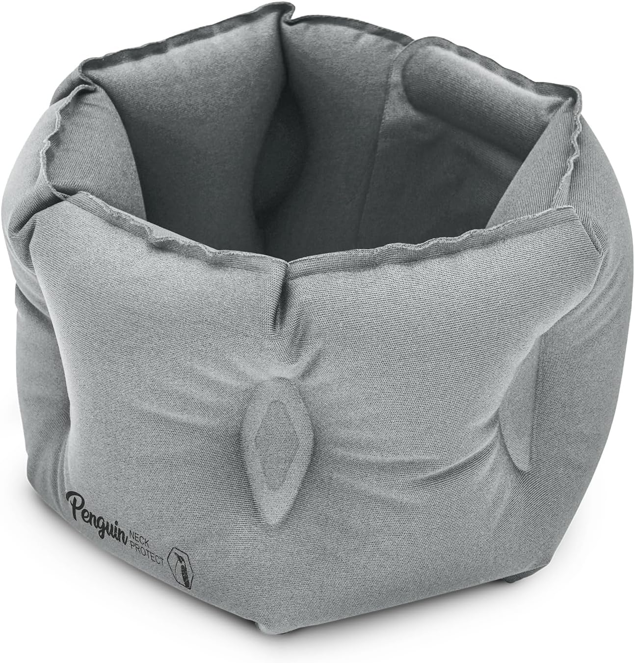 ETROL Inflatable Neck Pillow, Adjustable Travel Pillows for Airplanes, Inflatable Travel Neck Pillow, Blow Up Pillows for Airplane for Airplane, Traveling, Car, Office, Home Neck Support(Gray)
