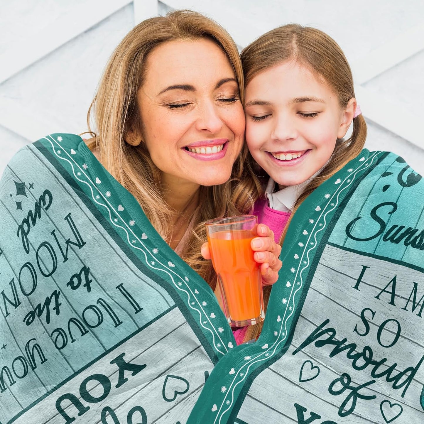 Daughter Gifts from Mom Dad, Daughter Birthday Gifts, Valentines Gifts for Daughters 80"x60" Blankets & Throws for Christmas Mothers Day Graduation