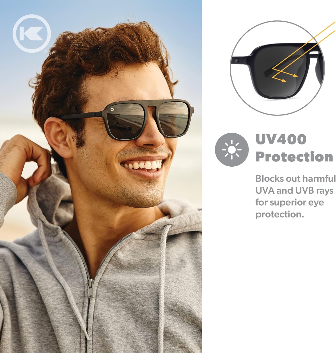 Knockaround Pacific Palisades Polarized Sunglasses for Men & Women - Retro Sunglasses - UV400 Protection