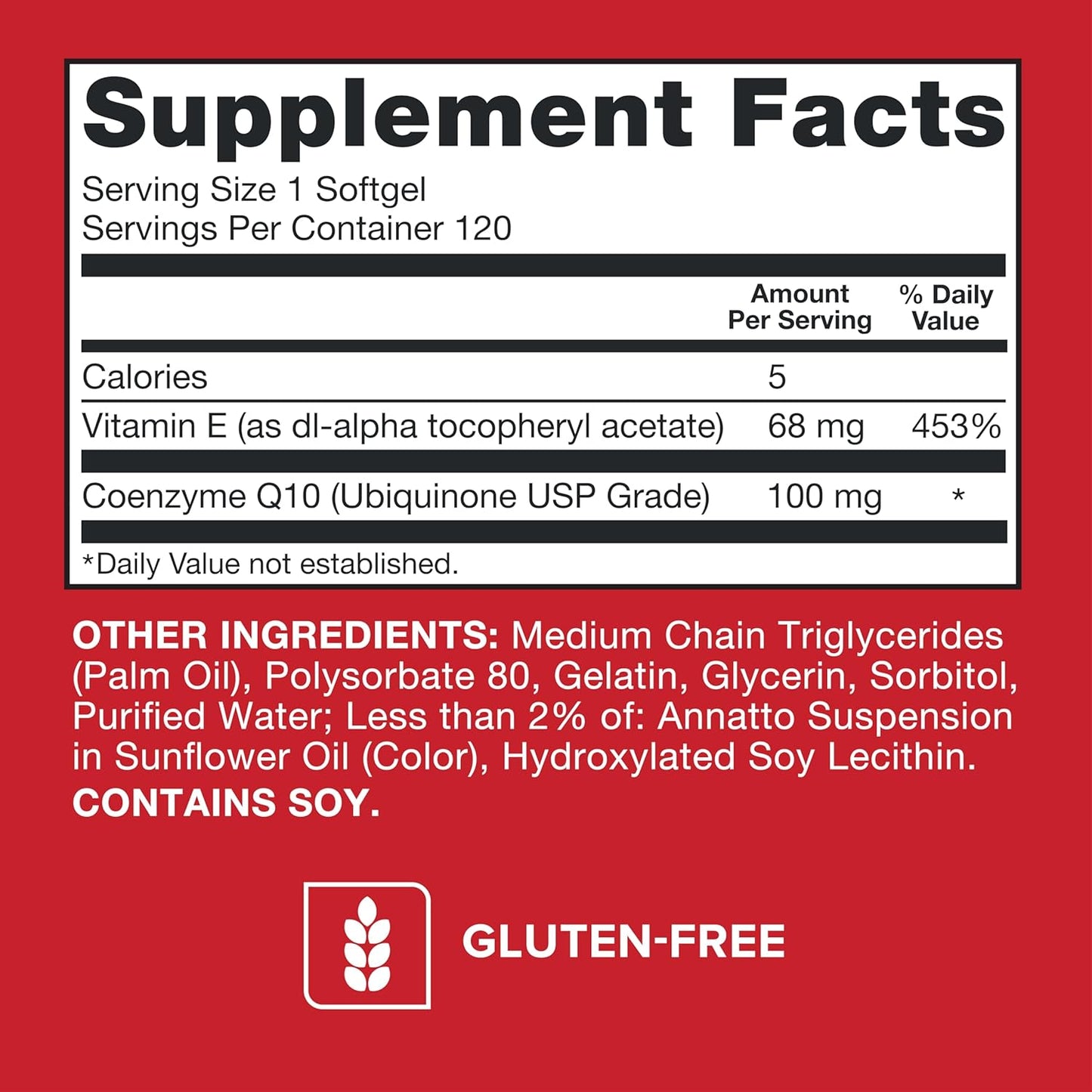 Qunol Ultra CoQ10 100mg, 3x Better Absorption, Patented Water and Fat Soluble Natural Supplement Form of Coenzyme Q10, Antioxidant for Heart Health, 120 Count Softgels