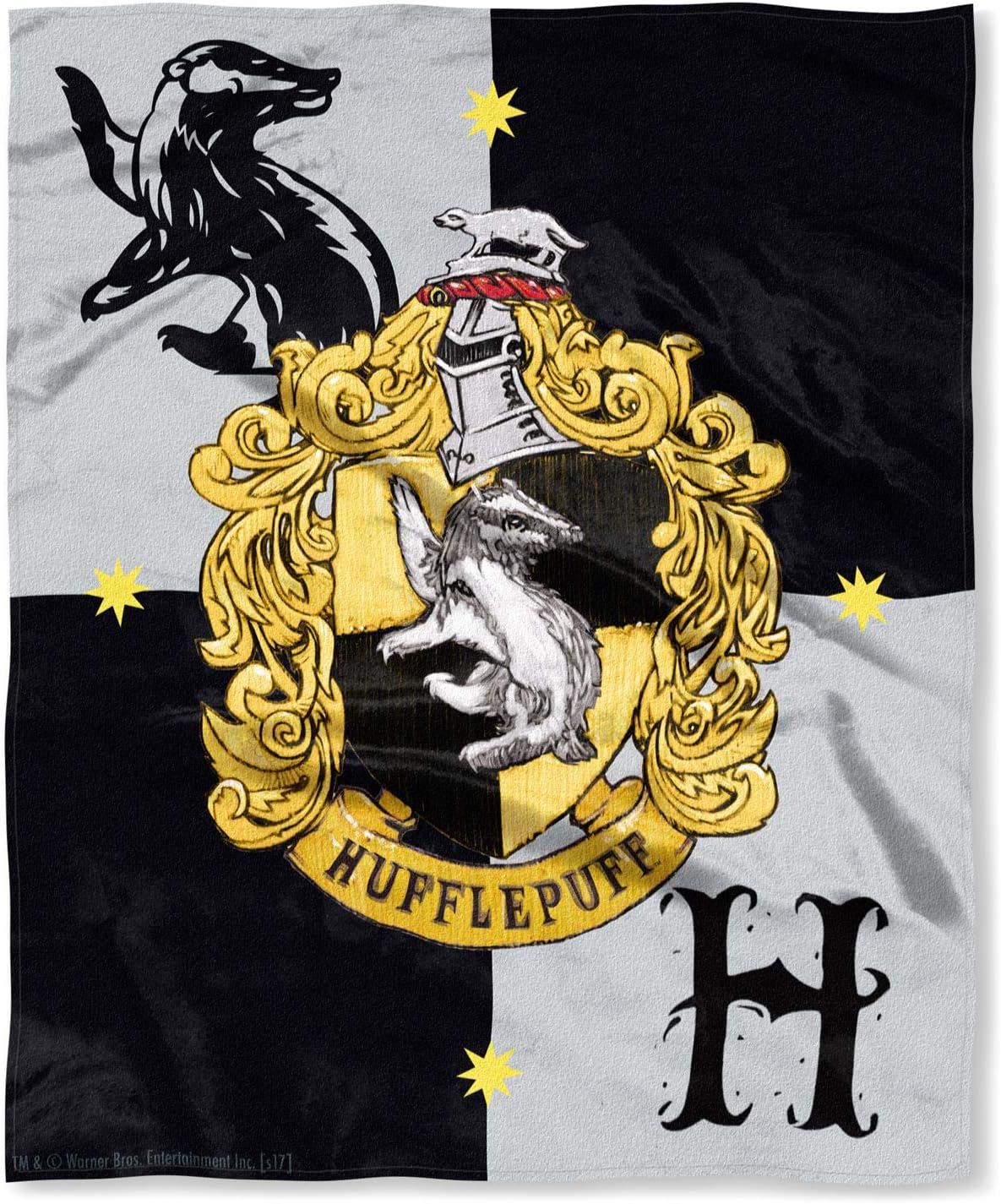 Harry Potter House Crests Silk Touch Throw Blanket 50" x 60"-Slytherin