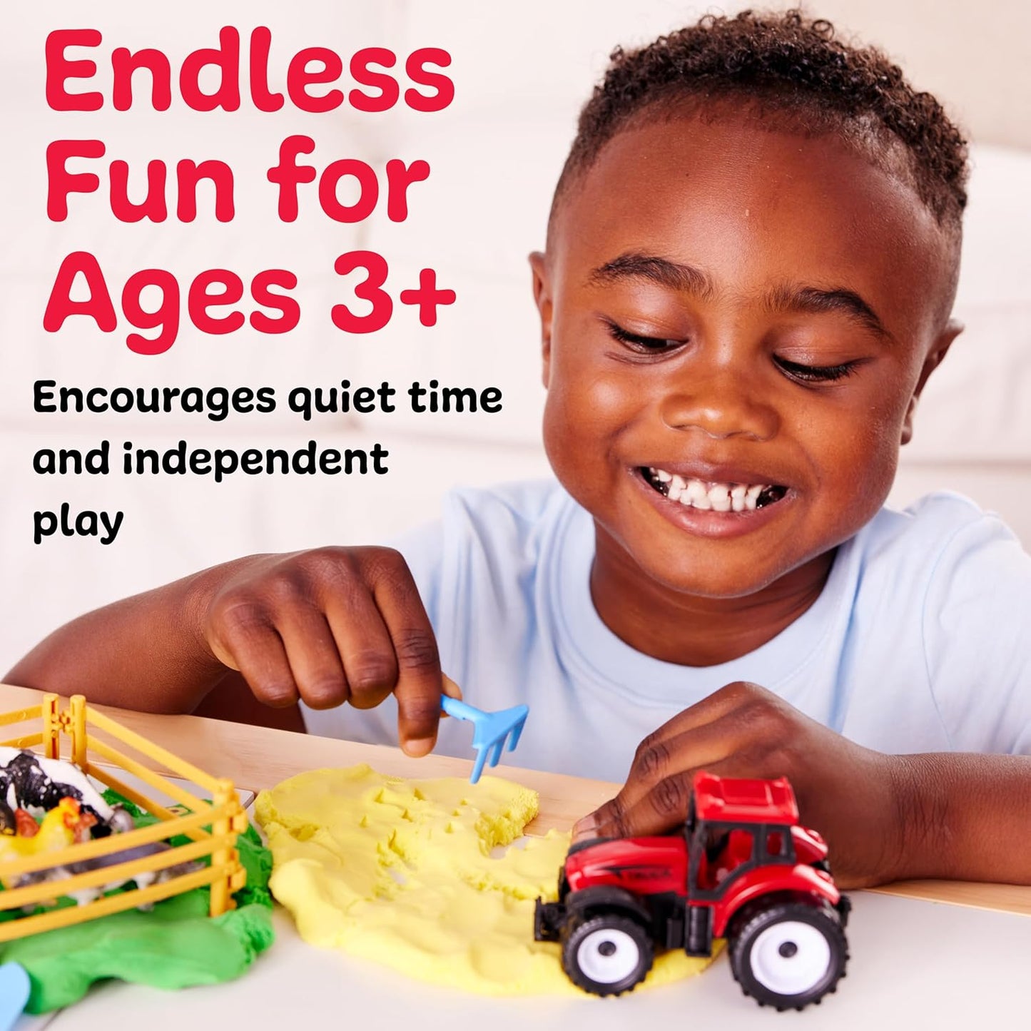 Creativity for Kids Sensory Pack: Farm, Sensory Toys for Toddlers, Pretend Play Farm Animals for Kids, Toddler Travel Toys & Easter Basket Stuffers (Ages 3+)