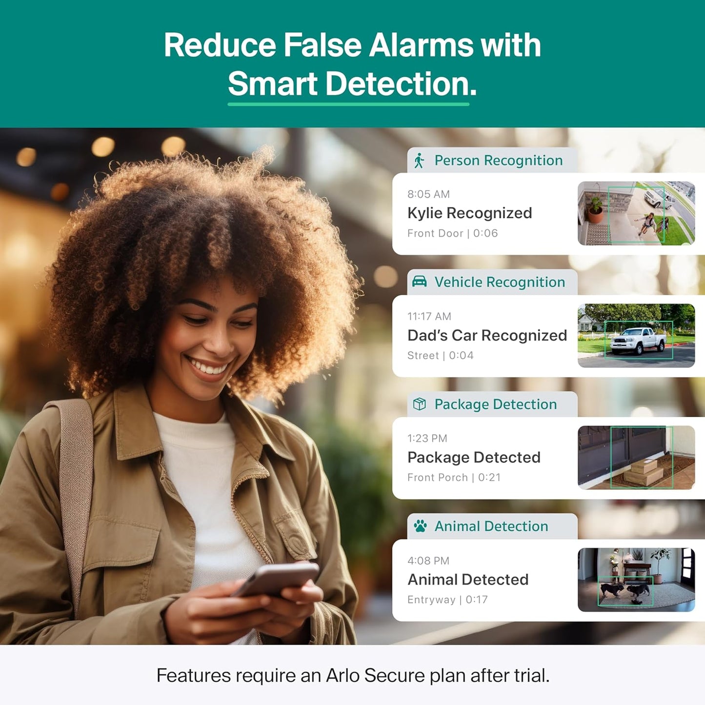 Security Camera Outdoor Wired 2-Pack - Arlo Essential 2K Surveillance Camera with Person Detection, Package Alert, Color Night Vision, 2-Way Audio, Weather Resistant, Motion Detection