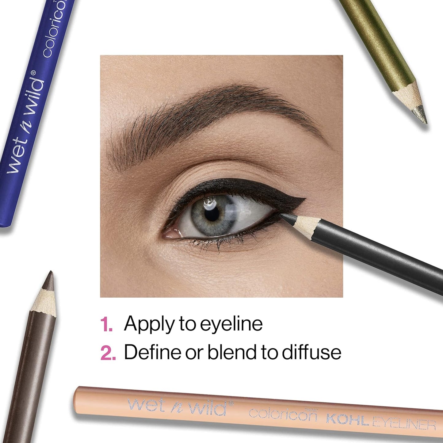 wet n wild Color Icon Kohl Eyeliner Pencil, Rich Hyper-Pigmented Color, Smooth Creamy Application, Long-Wearing Matte Finish Versatility, Cruelty-Free - Simma Brown Now! (Packaged)