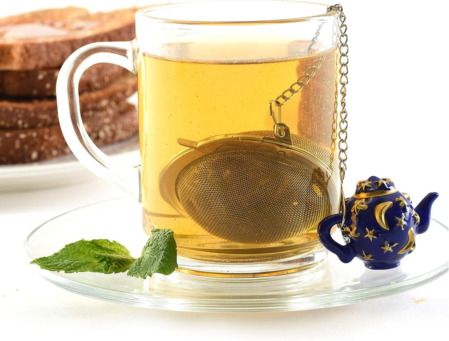Norpro Stainless Steel 2-Inch Mesh Tea Infuser Ball with Teapot Weight