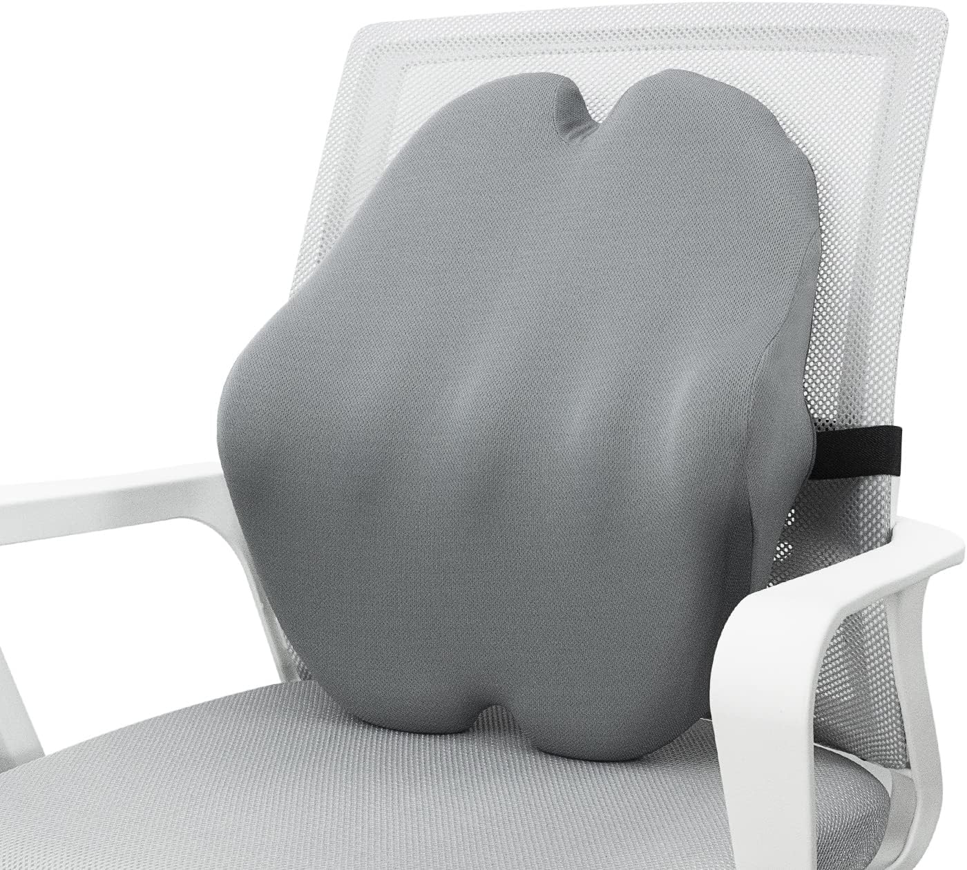 Lumbar Support Pillow, Back Support Pillow for Chair, Memory Foam Car Seat Back Pillows for Back Pain Relief, Ergonomic Design, Perfect for Home Office Desk Chairs,Plane-No Vibrating Version