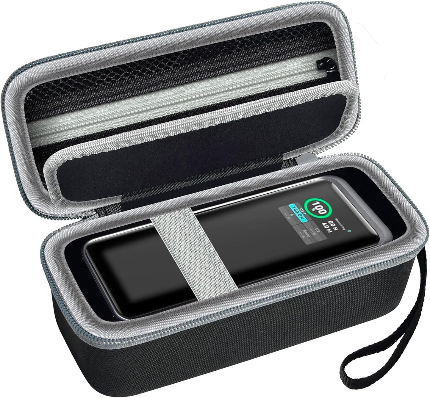 Case Compatible with Anker Prime Power Bank 27,650mAh 250W &20,100mAh 220W 3-Port Portable Charger, Battery Charging Station Carrying Travel Storage Holder for USB-C Chargers (Box Only)