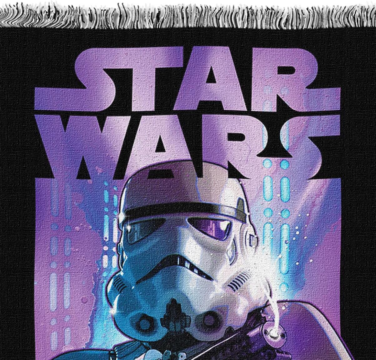 NORTHWEST Star Wars Woven Tapestry Throw Blanket, 48" x 60", Storm Ahead