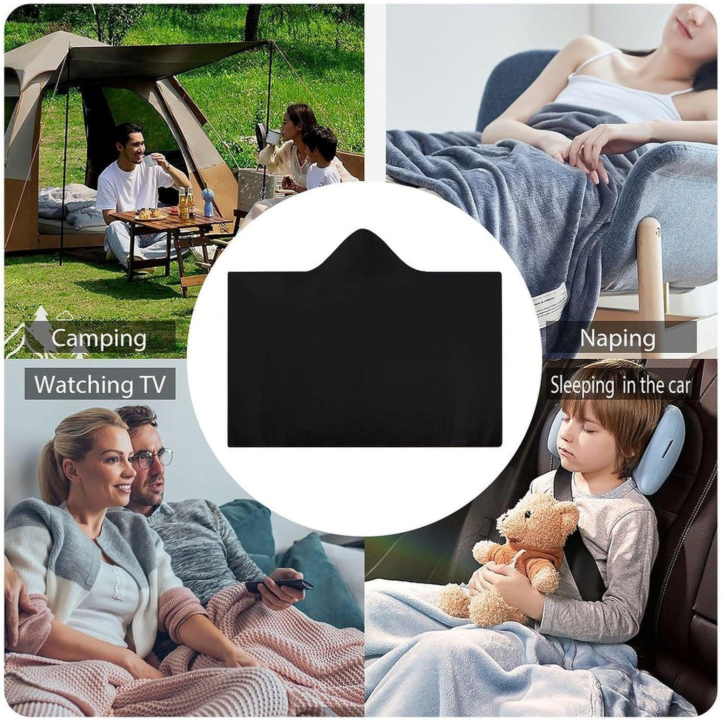 Custom Fleece Wearable Blanket Hoodie Hooded Blanket Throw Blanket