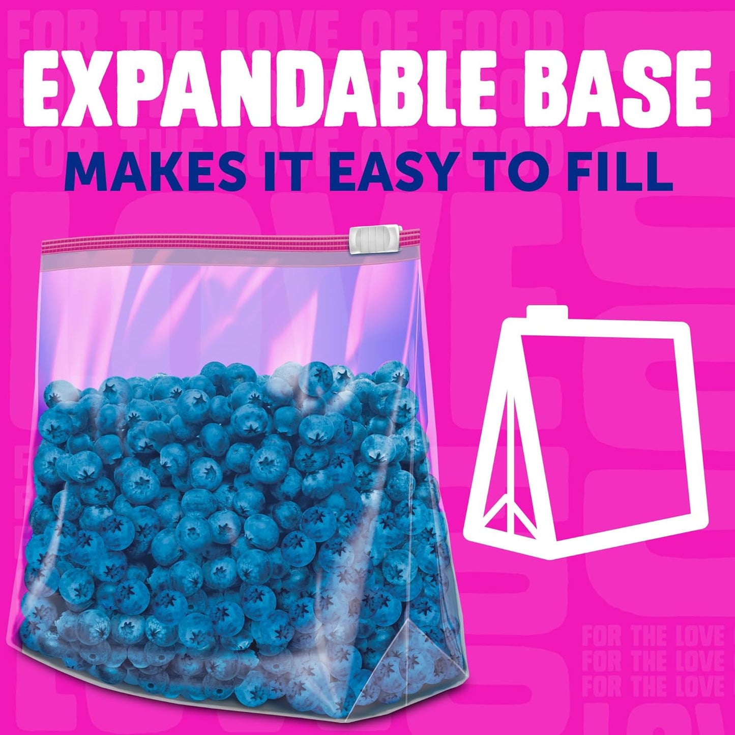 Ziploc Quart Food Storage Slider Bags, Power Shield Technology for More Durability, 42 Count