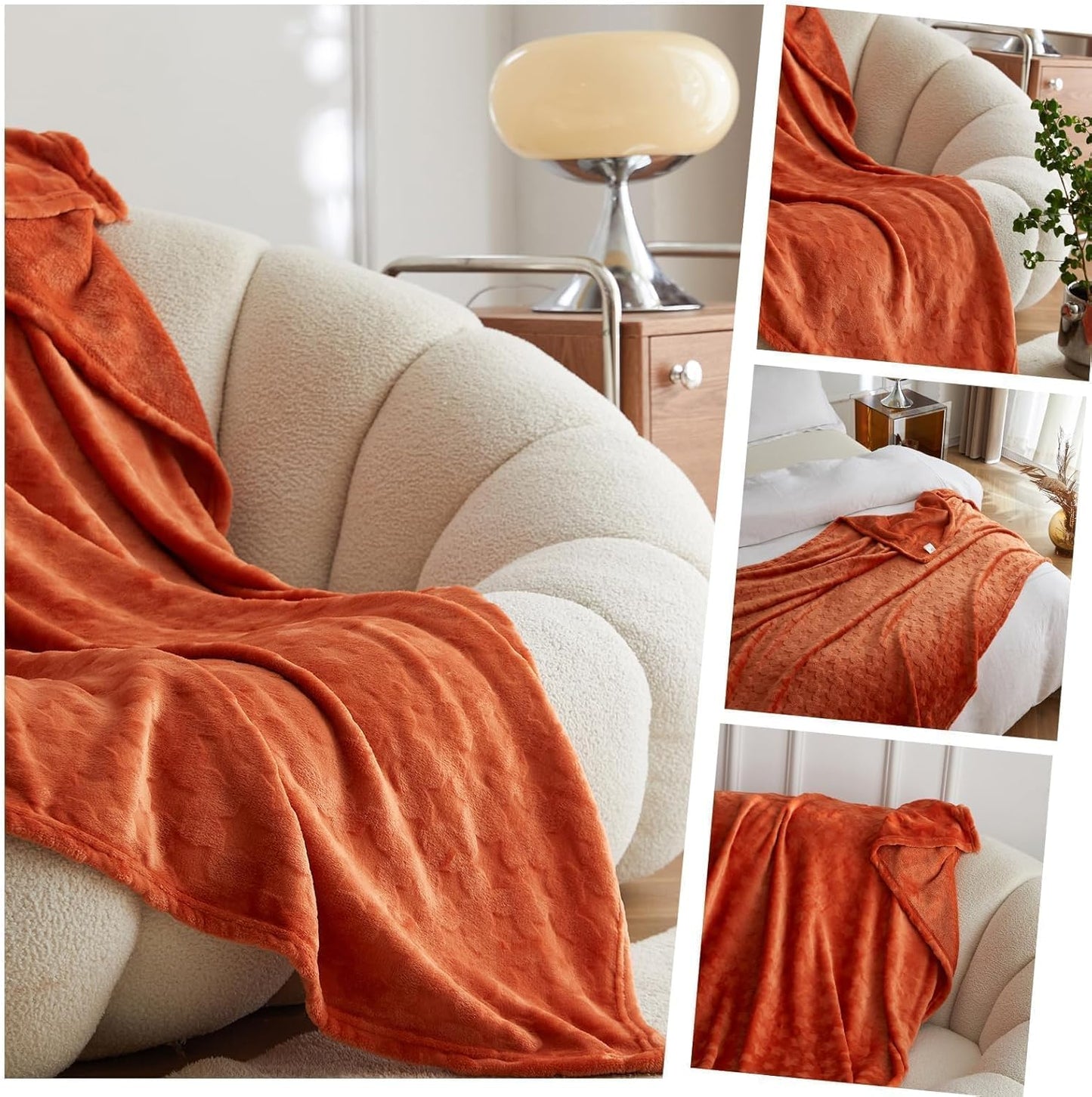 Simple&Opulence Fall Throw Blanket for Couch-Super Soft Fluffy Blankets for Women 50x70 Inches Cozy Lightweight Flannel Fleece Blanket for Home Decor(Pentagram)