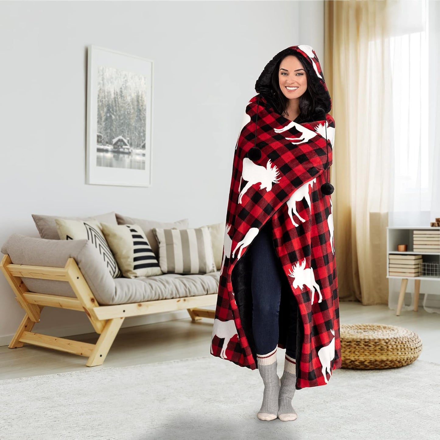 Safdie Wearable Hooded Blanket 2