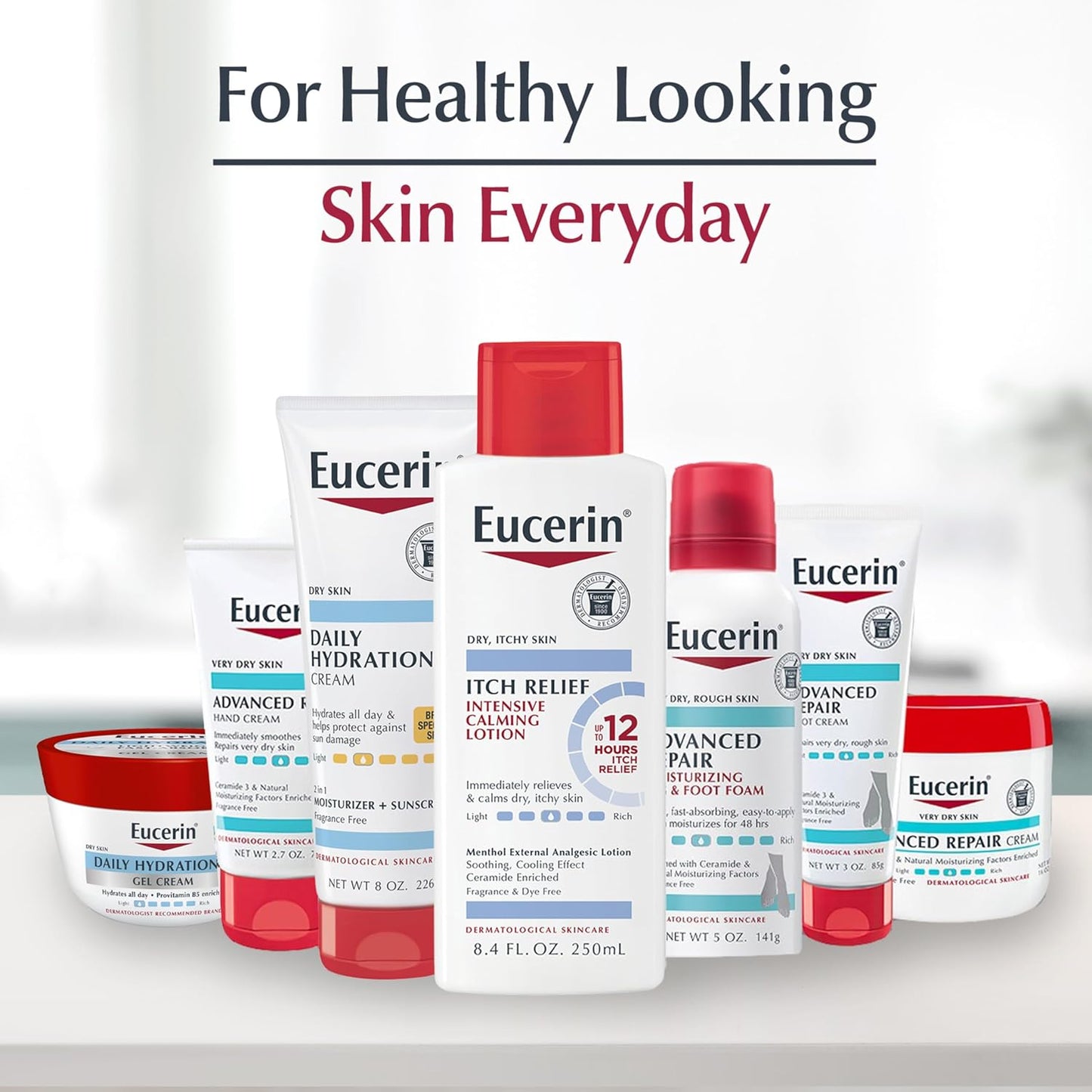 Eucerin Skin Calming Body Lotion, Natural Oatmeal Enriched Body Lotion for Dry, Itchy Skin, 16.9 fl. oz. Bottle
