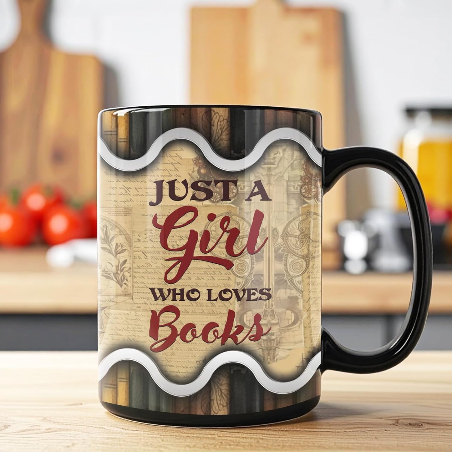 ThangPham Shop Personalized Book Lover Changing Accent/Color Coffee Mug (11oz,15oz) – Book Theme Ceramic Mug