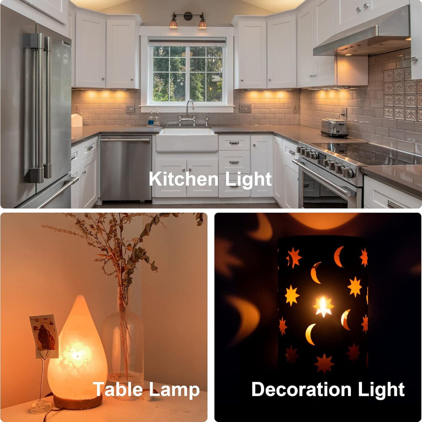 6 pcs T22 Small Filament LED Bulb, Warm Light 1W Equals 5w-7w-10W Edison Light Bulbs, Small E12 Base Amber Glass Bulb for Night Light String Light
