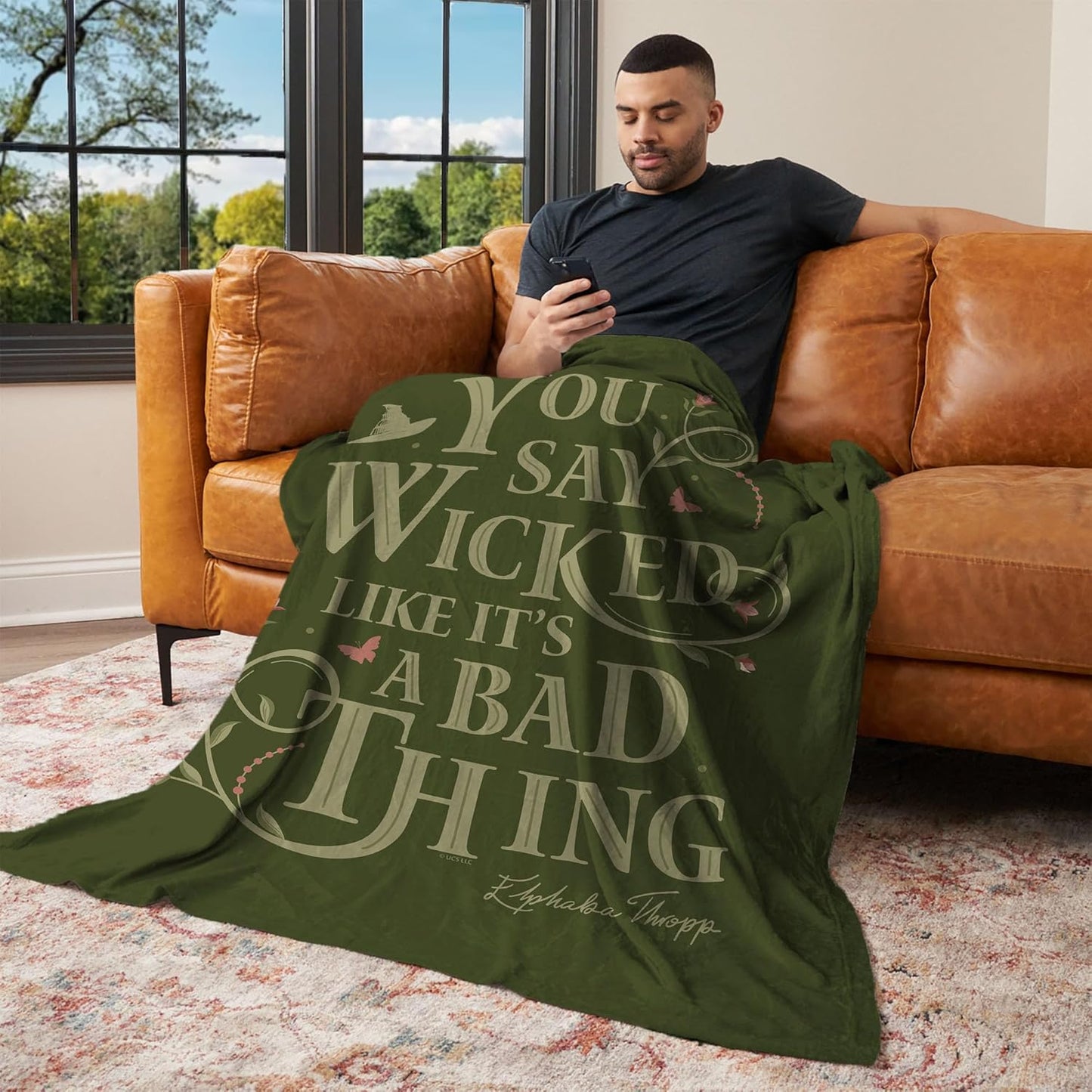 Northwest Wicked Say Wicked Silk Touch Throw Blanket 50x60 inches