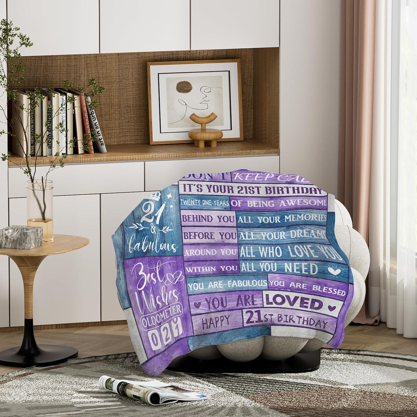30th Birthday Gifts for Her Throw Blanket, 30th Birthday Gifts for Women Men, 30 Year Old Gifts for Women Soft Blanket 60 * 50in Happy 30th Birthday Gifts
