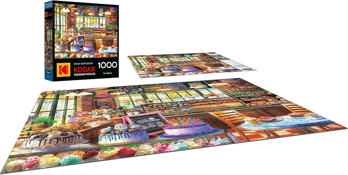 RoseArt - Kodak Premium - The Bakery - 1000 Piece Jigsaw Puzzle, Food-Themed, Ages 10 and Up
