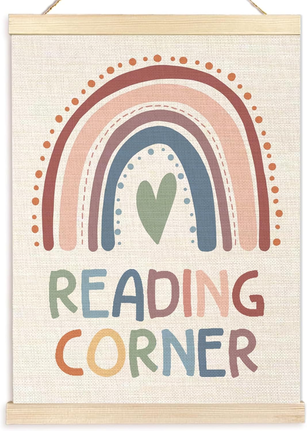 Ecezatik Reading Corner Decor For Classroom,Classroom Reading Corner Decor,Read Nook Decors,Read Boho Rainbow Sign