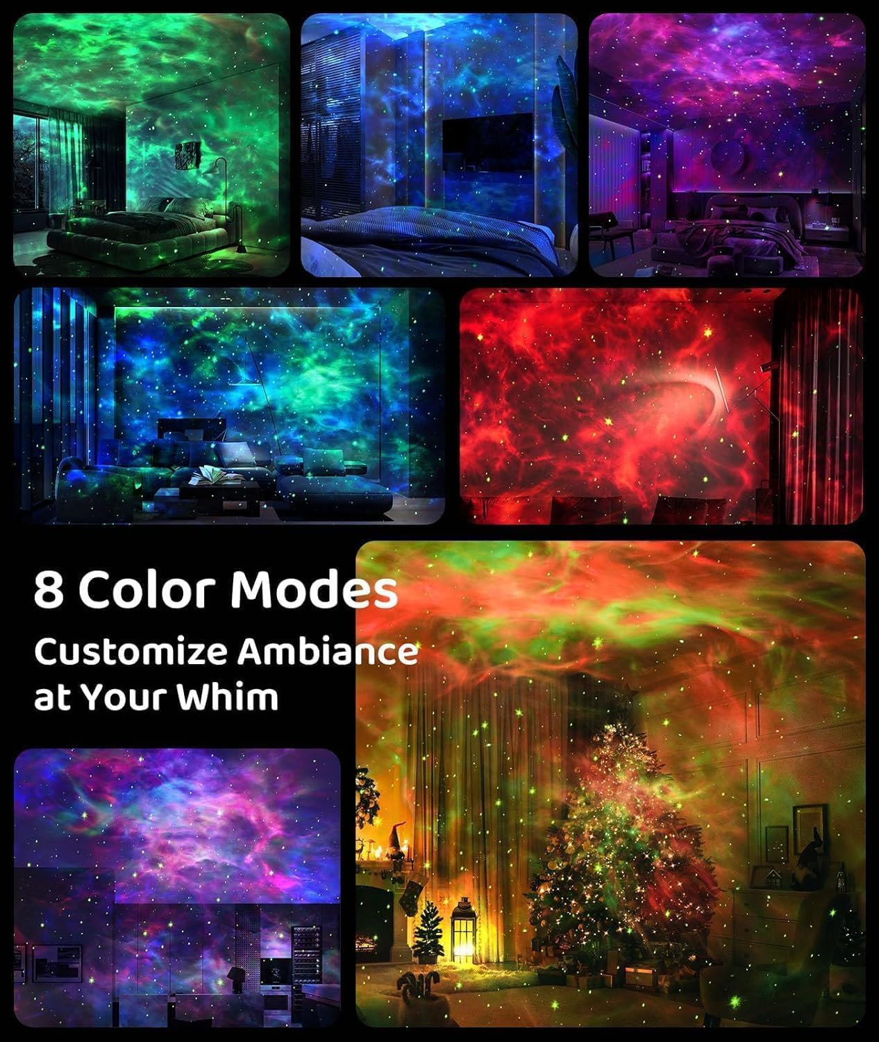 Astronaut Projector, LED Starry Sky Galaxy Projector, Night Light with Remote Control & Timer, Star Light Projector with Nabula Christmas Gift for Kids Adult for Bedroom, Room Decor, Party