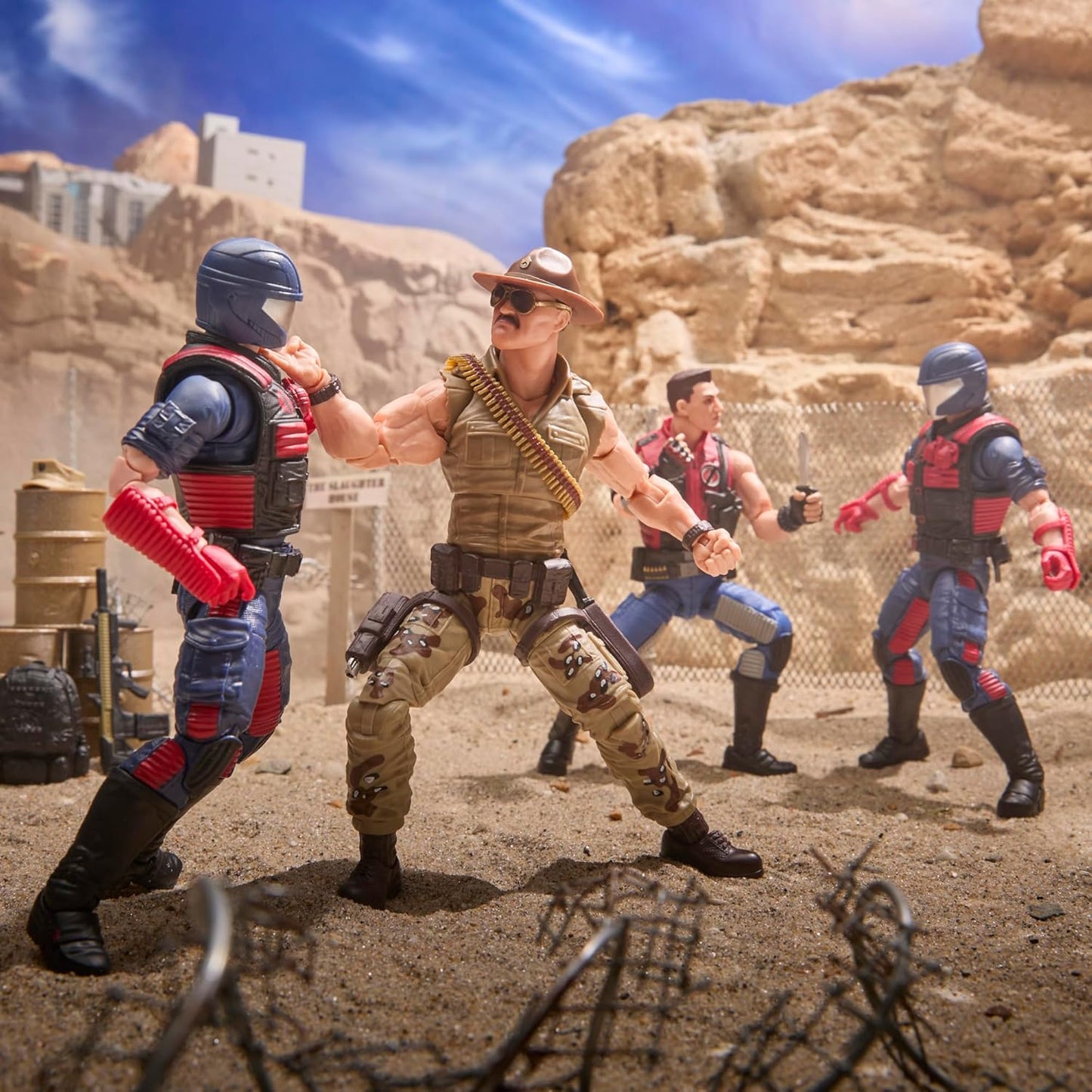 G.I. Joe Classified Series #173, SGT Slaughter & Felix Mercer Stratton, 2 Collectible 6 Inch Action Figures with 26 Accessories