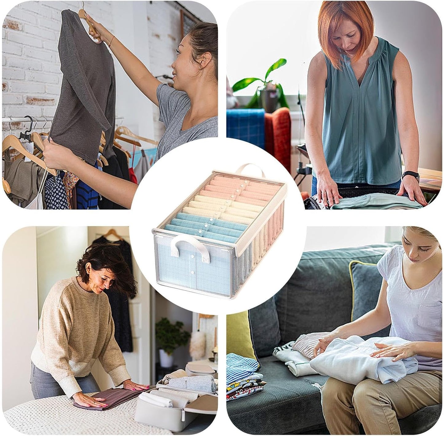 Toy Bin,Space-Saving Stackable Box - Storage Bins for Shelves - for Dorm Apartment Garage Bedroom Under Bed Cabinet Office School College