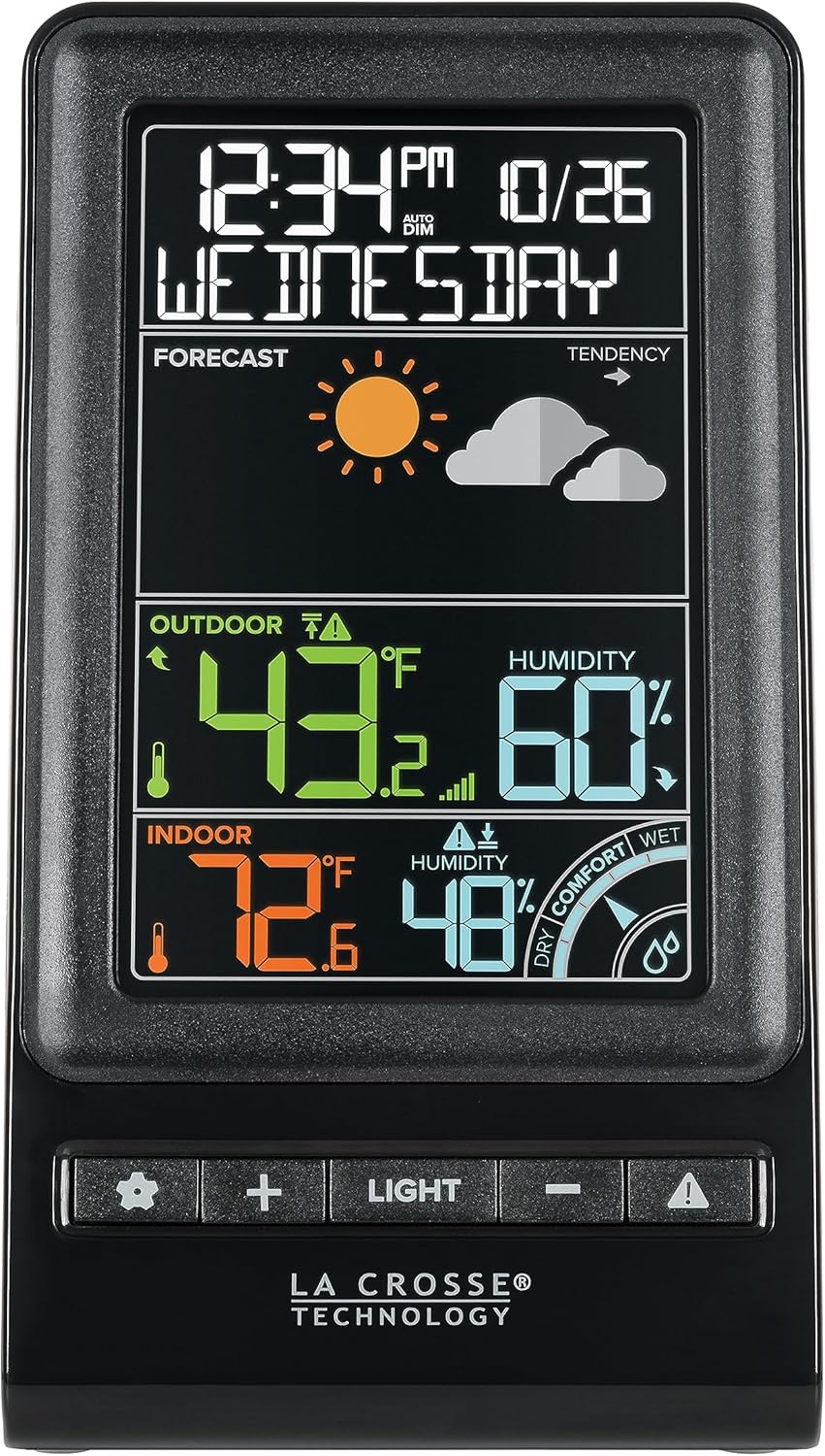 La Crosse Technology 308-1415C Digital Multi-Color Wireless Forecast Station