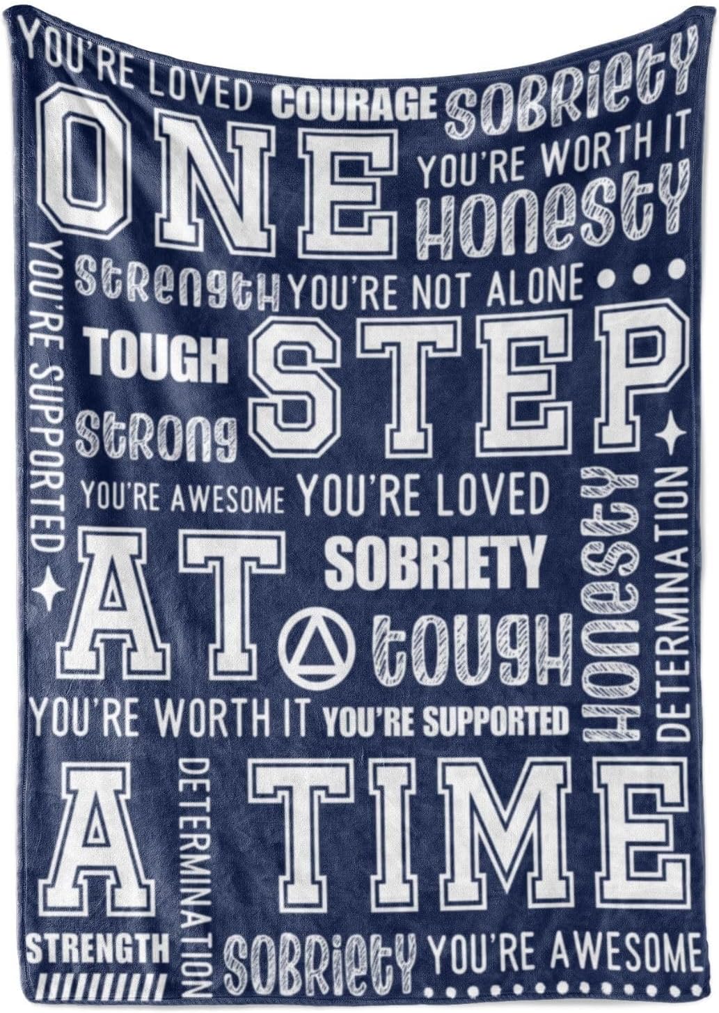 Sobriety Gifts for Women and Men, AA Gifts Sobriety for Women, Sobriety Blanket, Sober Gifts for Women, Friends, Flannel Throw Blanket - 50"x 65"