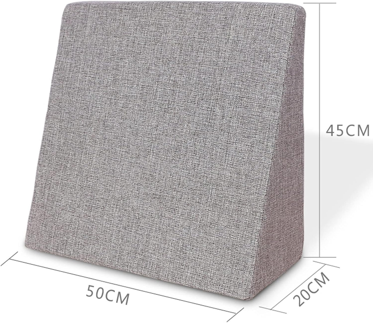 Triangle Memory Foam Pillow Folding Adjustable Bed Wedge Cushion with Soft Washable Cover Use for Back Legs Elevation Acid Reflux (Colour: Waxy Yellow Size: 45 x 50 x 20 cm)