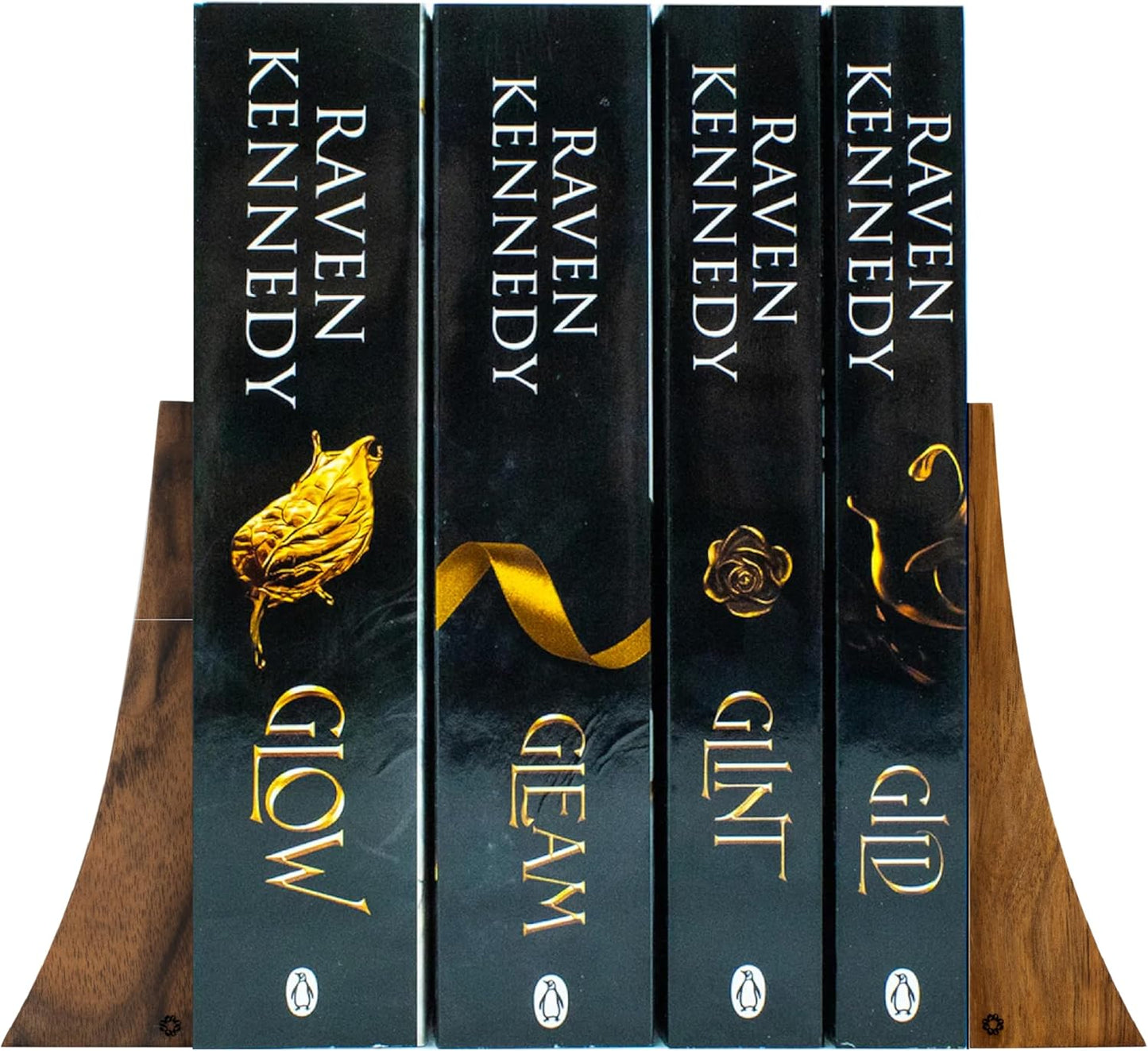 TILISMA Bookends for Heavy Books – Walnut Wood Book Ends for Shelves – Heavy Duty Bookends to Hold Books – Decorative Book Ends for Home Library – Wooden Bookend for Shelf - Bookshelf Accessories