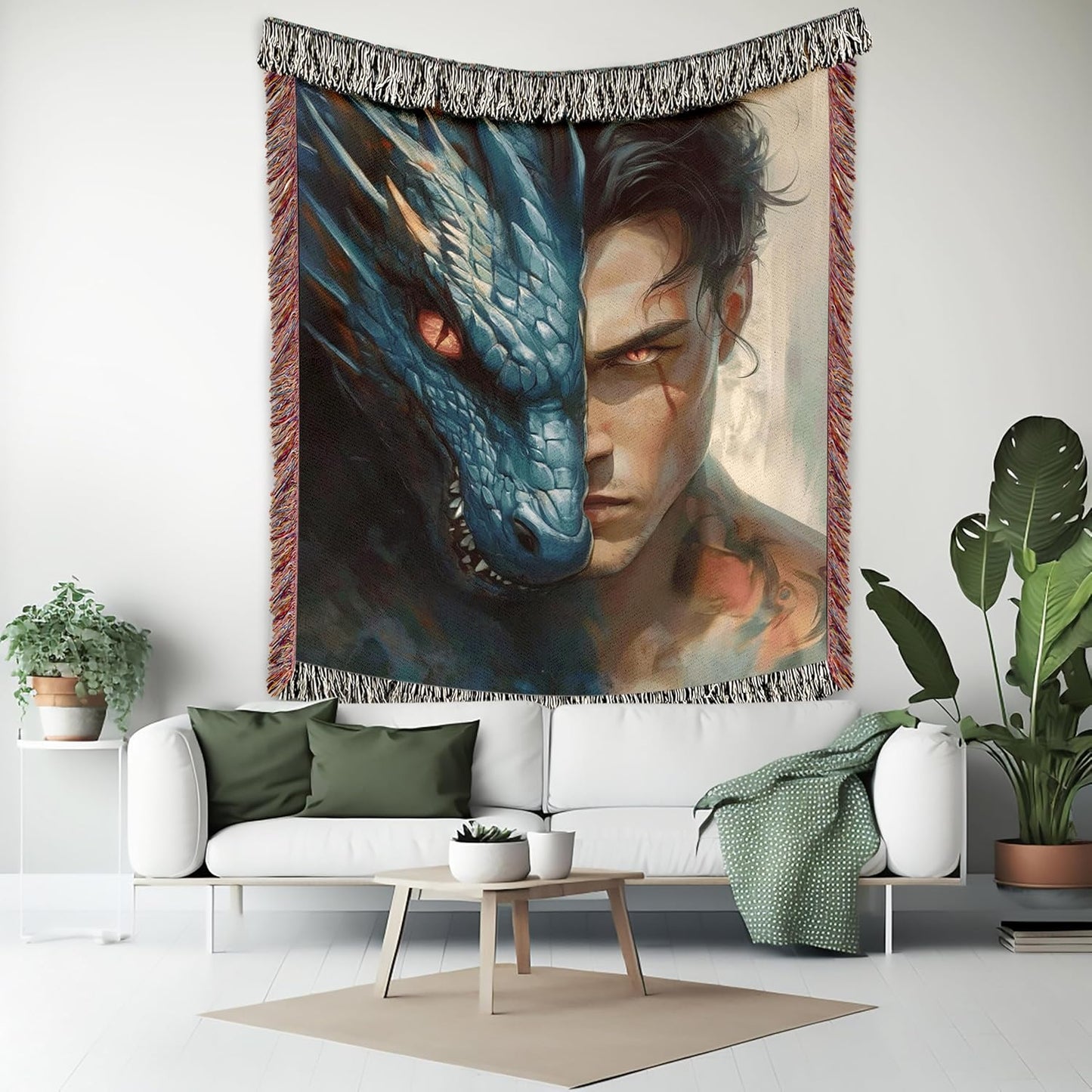 Onyx Storm Woven Throw Blanket Xaden Riorson Inspired Dragon Rider Fourth Wing Shadow Daddy Bookish Gift for Fantasy Readers