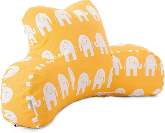 Majestic Home Goods Ellie Reading Pillow, Yellow