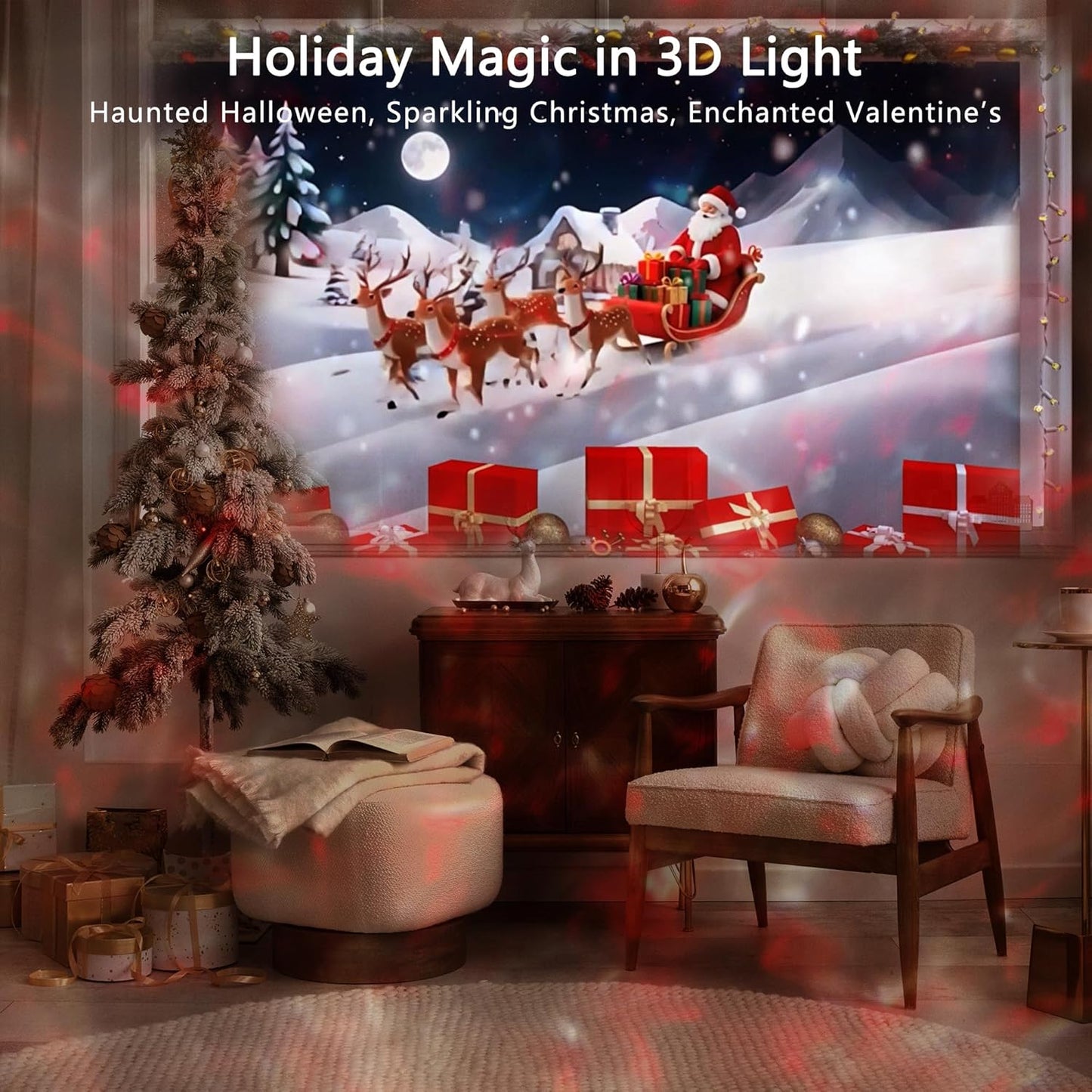 3D Galaxy Projector, AIRIVO 3D Visual Star Projector with 90 3D Scenes, Planetarium Projector with Bluetooth Speaker, Moving Stars, Night Light Projector for Room Decor, Kids Adults, Christmas