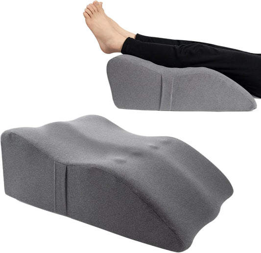 Leg Elevation Pillow with Soft Memory Foam, Wedge Pillow for Reading, Rest, Surgery, Relieves Back, Swelling, Hip, Knee Pain and Improves Blood Circulation