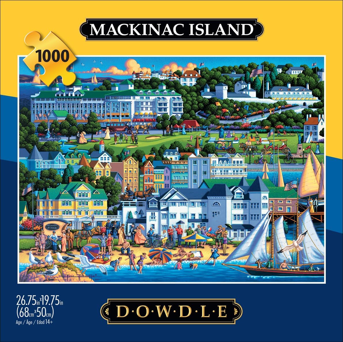 Buffalo Games - Eric Dowdle - Mackinac Island - 1000 Piece Jigsaw Puzzle for Adults - Challenging Puzzle Perfect for Game Nights - Finished Size is 26.75 x 19.75