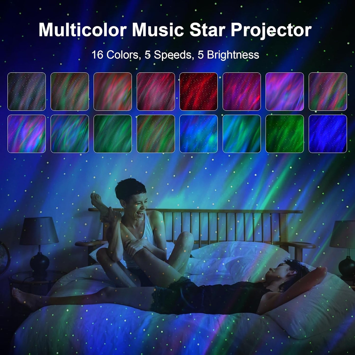 Galaxy Projector, Northern Galaxy Light Aurora, Star Projector with Timer and Remote Control, Night Lights LED for Bedroom Room Decor, Gifts for Kids, Adults, Christmas, Birthday